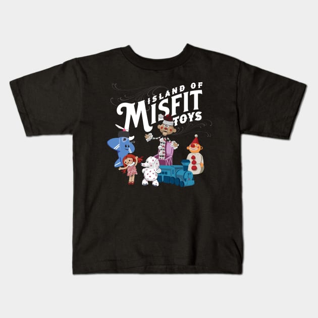 Island of Misfit Toys Kids T-Shirt by MindsparkCreative